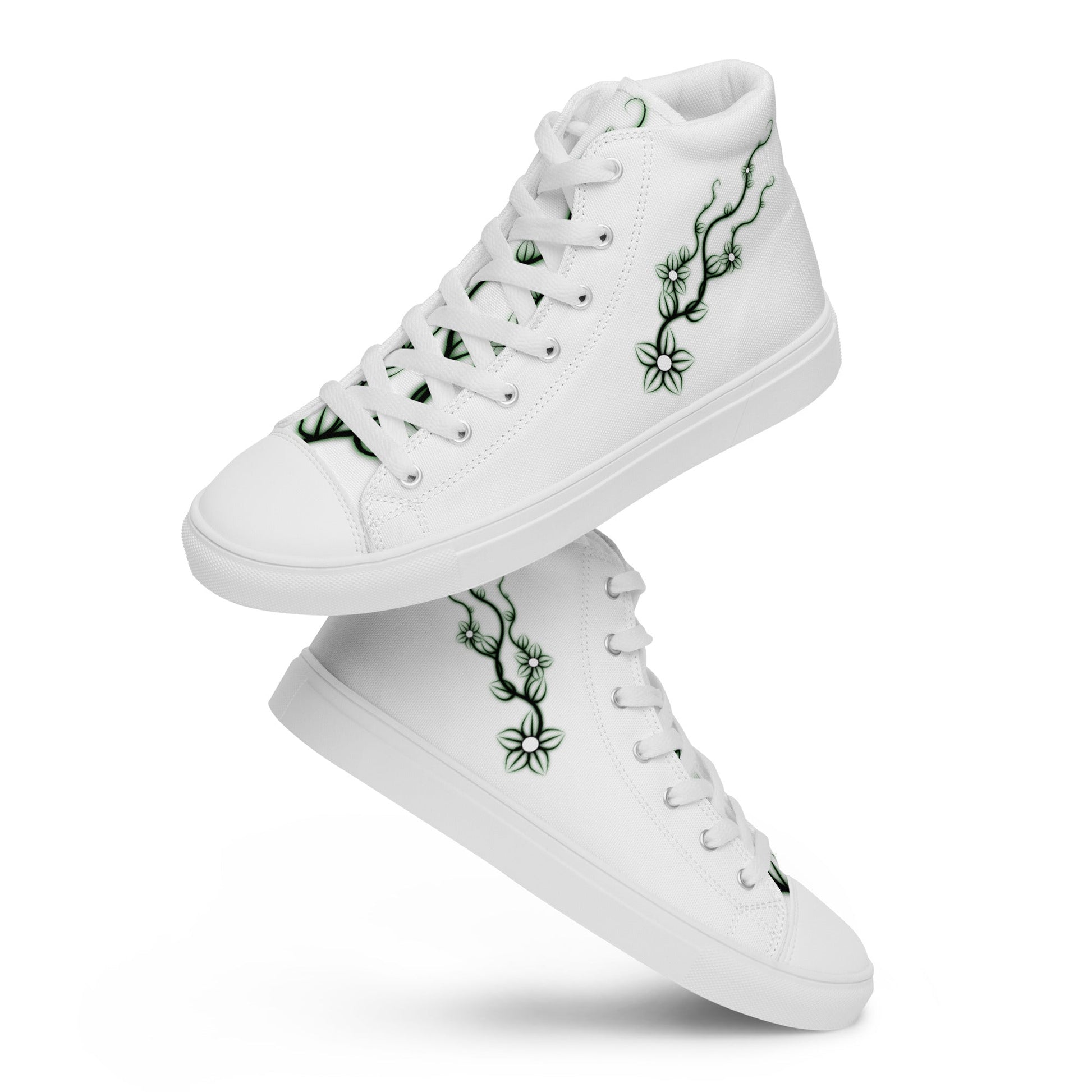 Poison Ivy high top canvas shoes