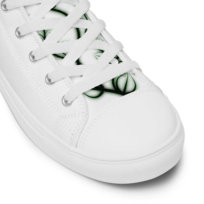 Poison Ivy high top canvas shoes