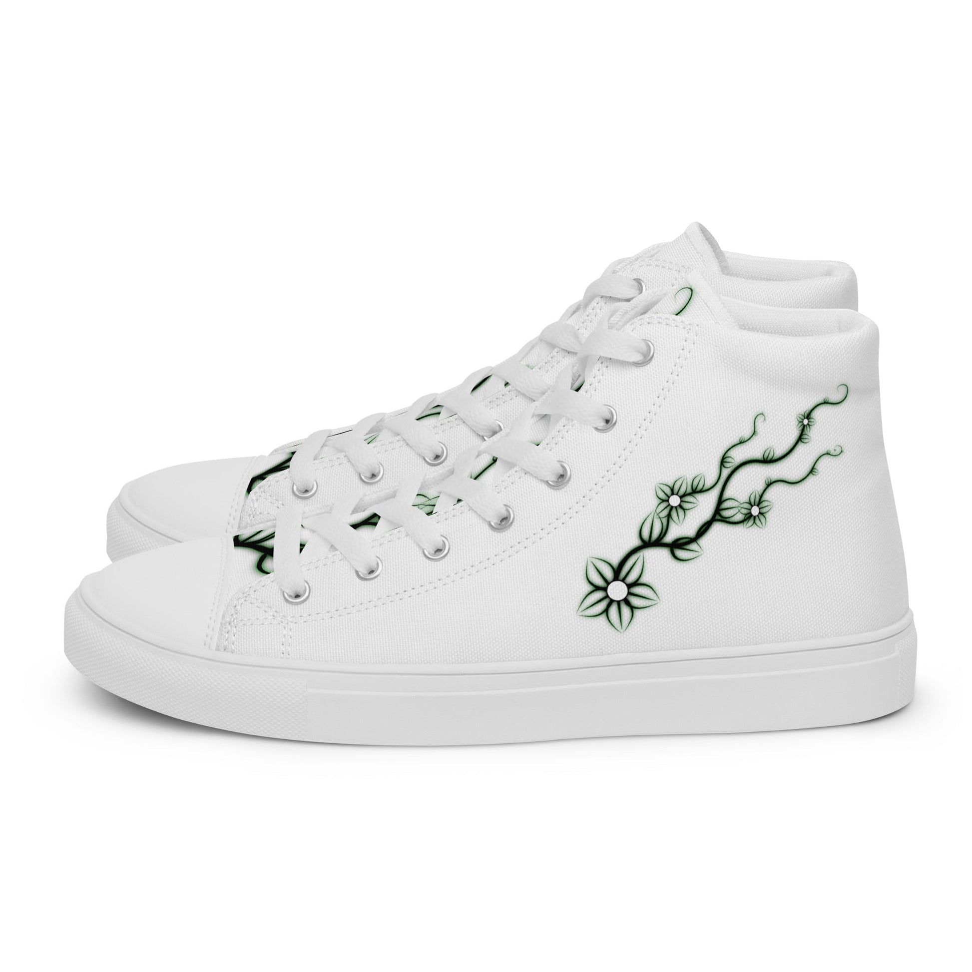 Poison Ivy high top canvas shoes