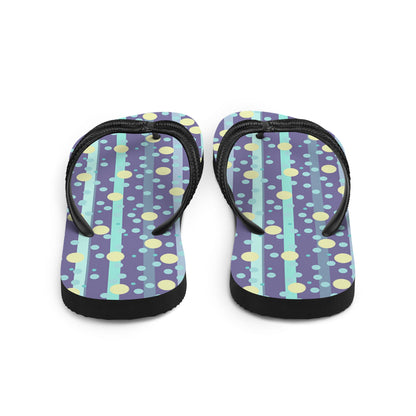 Polka Rain Flip-Flops