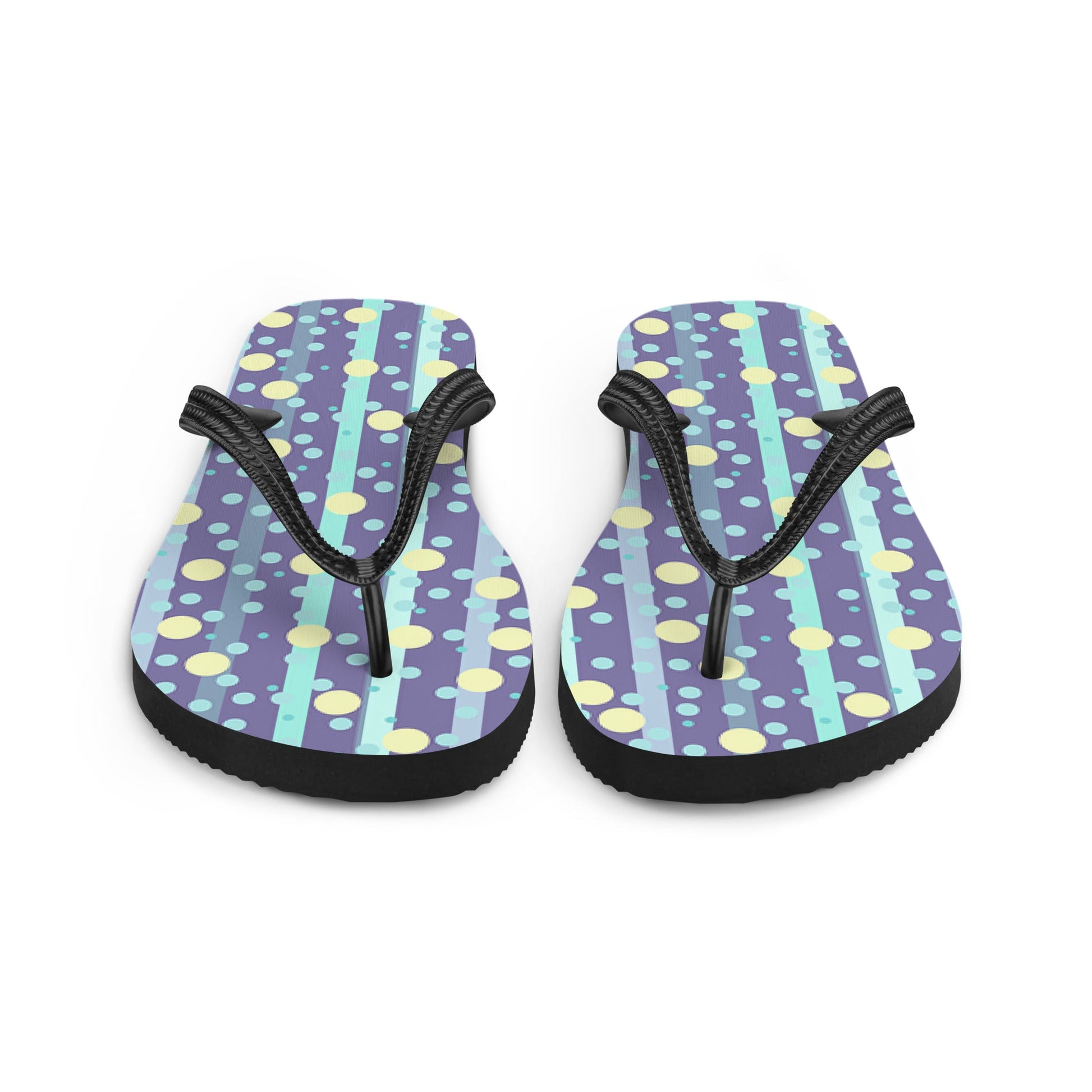 Polka Rain Flip-Flops