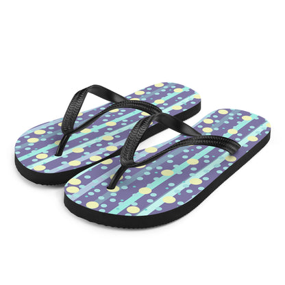 Polka Rain Flip-Flops