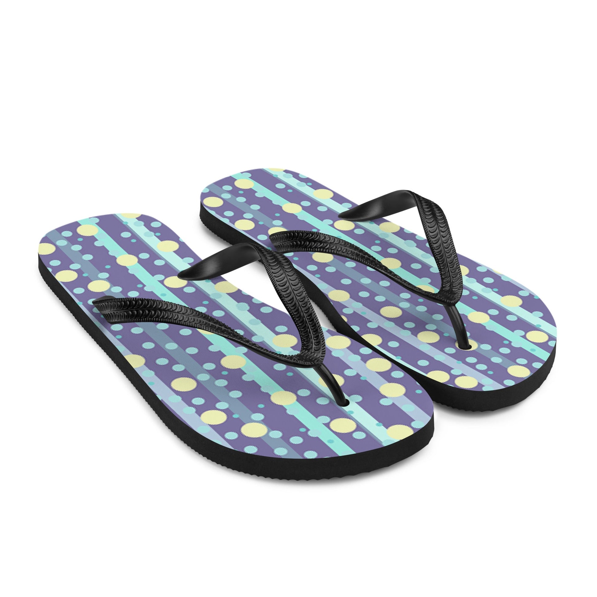 Polka Rain Flip-Flops