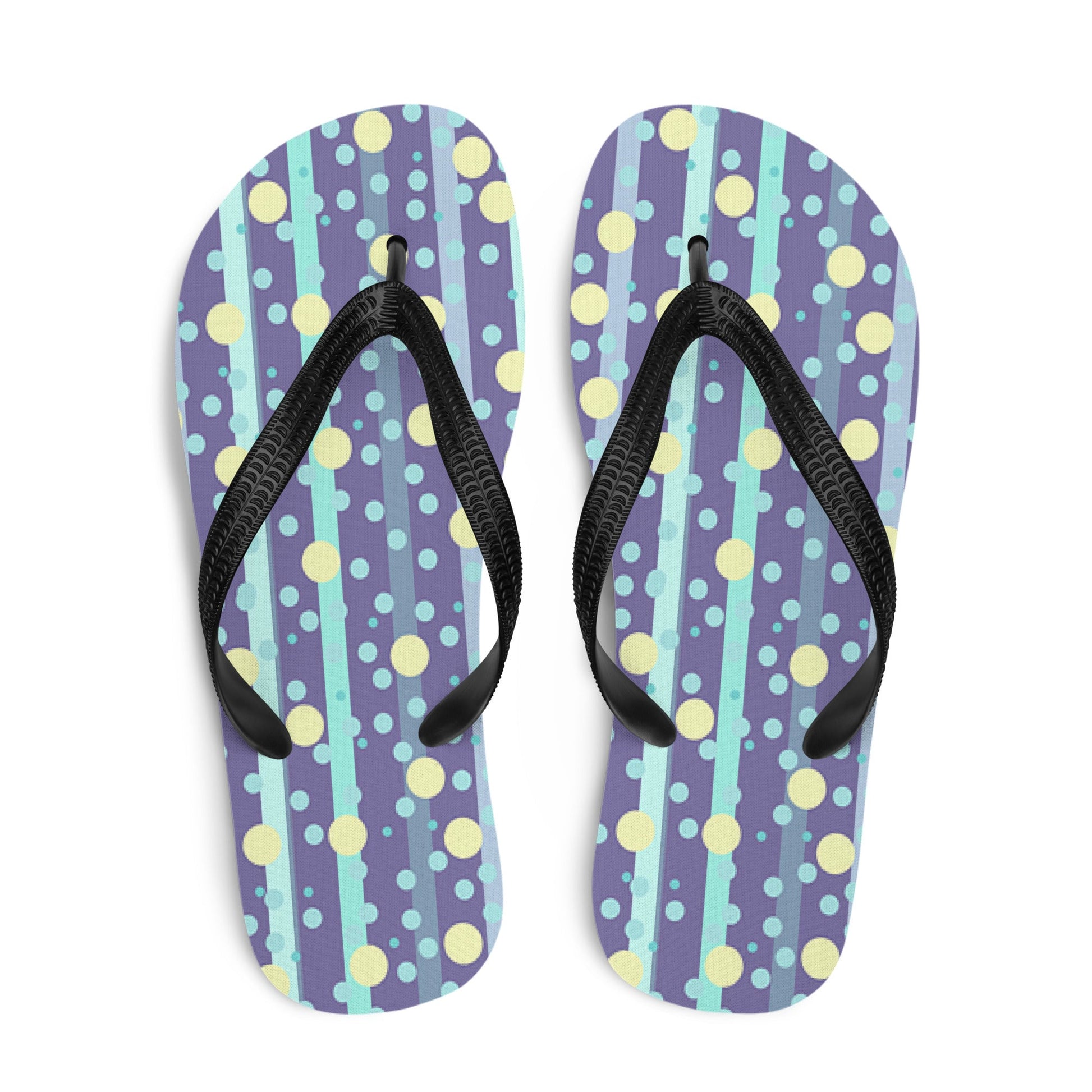 Polka Rain Flip-Flops