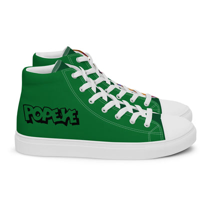 Popeye's Graffiti high top canvas shoes-UNISEX