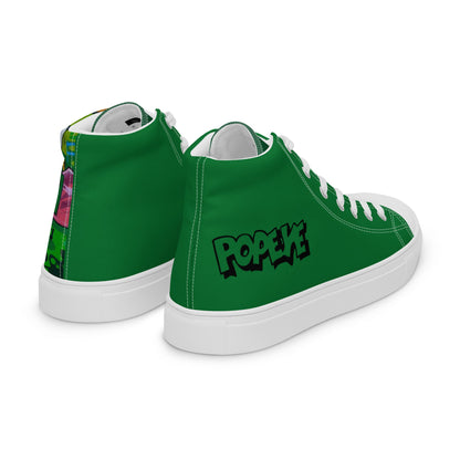 Popeye's Graffiti high top canvas shoes-UNISEX