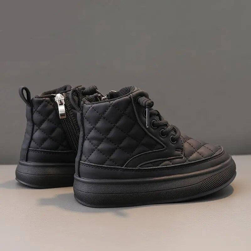 Quilted-Chic - Kid's winter high top boots