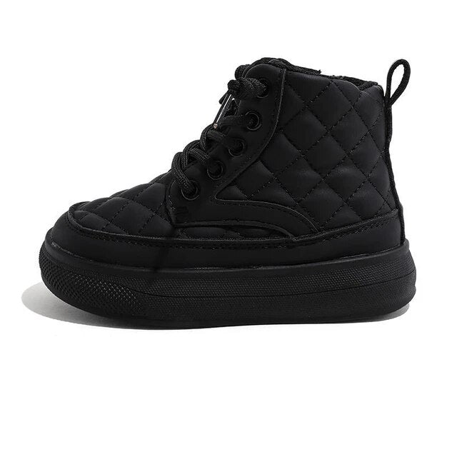 Quilted-Chic - Kid's winter high top boots