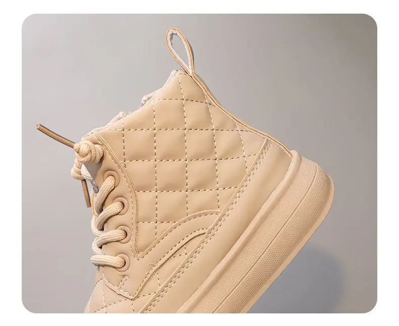 Quilted-Chic - Kid's winter high top boots