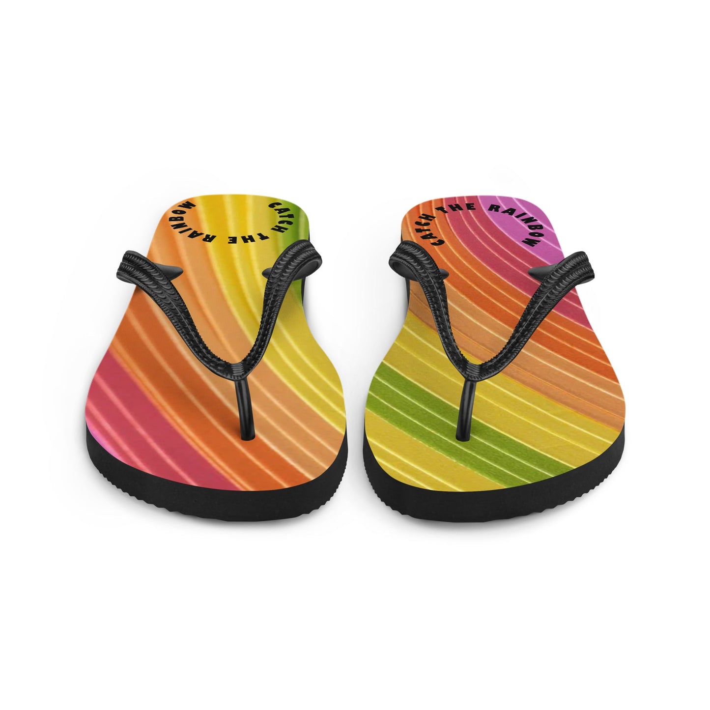 Rainbow Flip-Flops