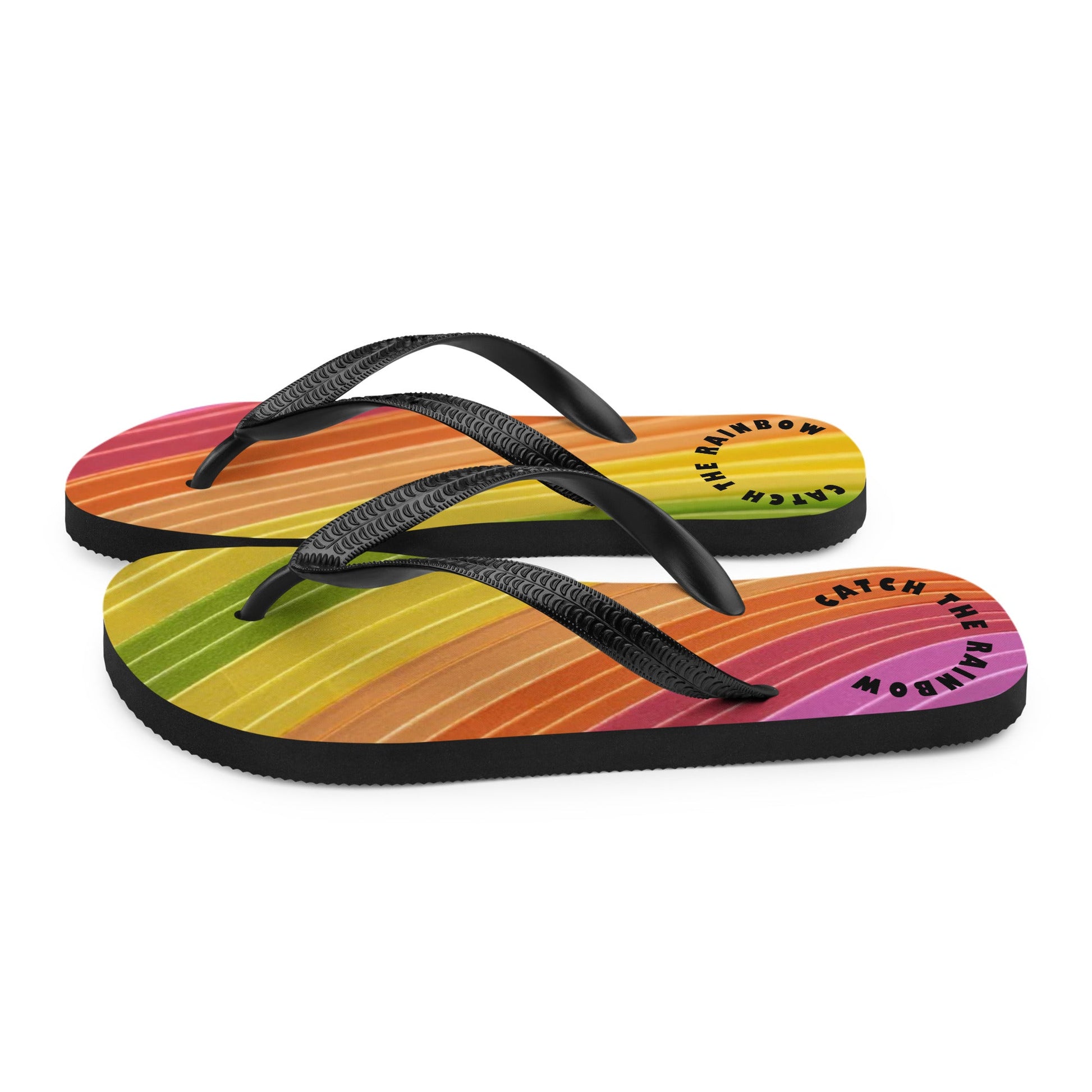 Rainbow Flip-Flops