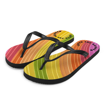 Rainbow Flip-Flops