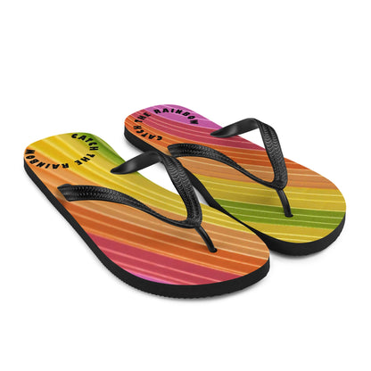 Rainbow Flip-Flops