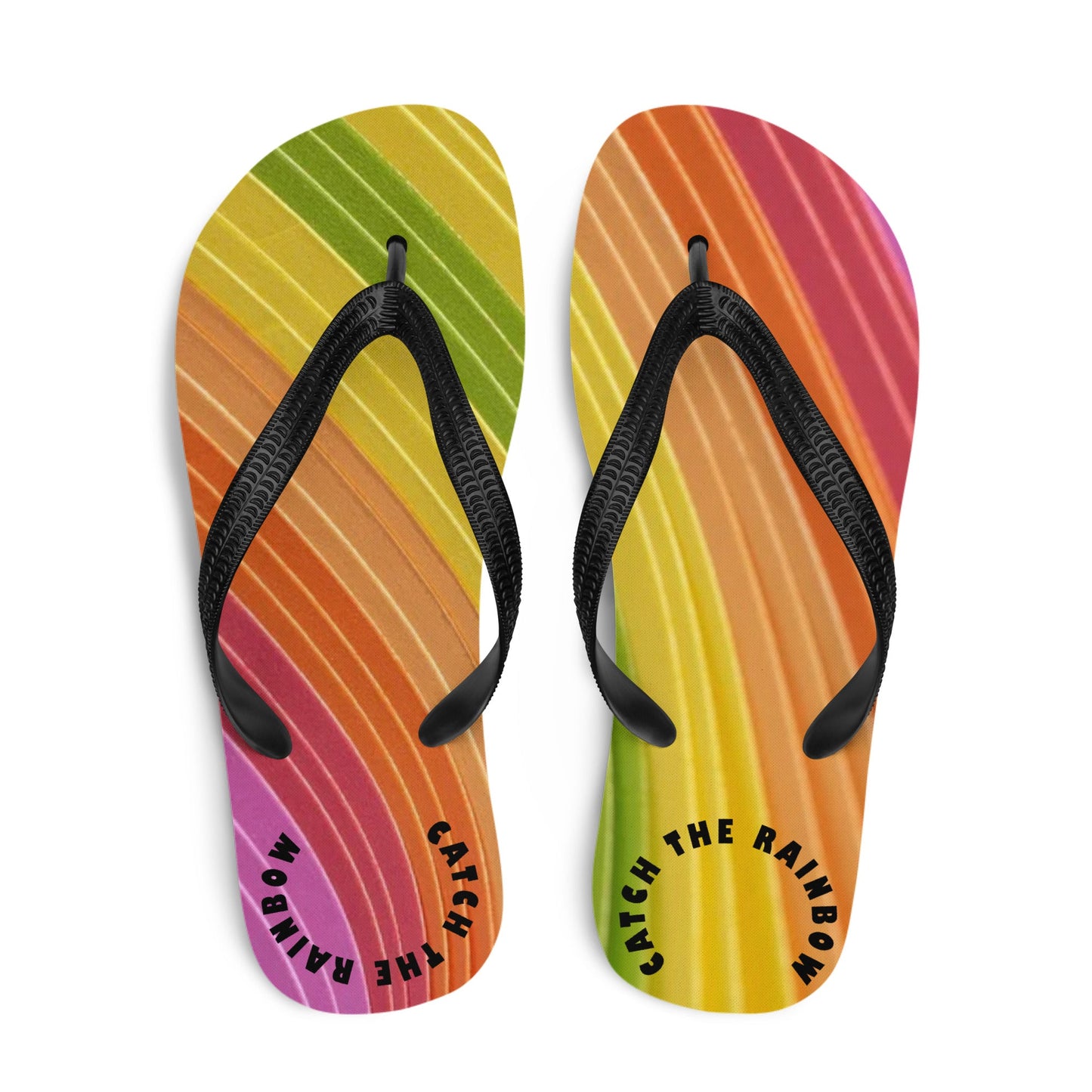 Rainbow Flip-Flops