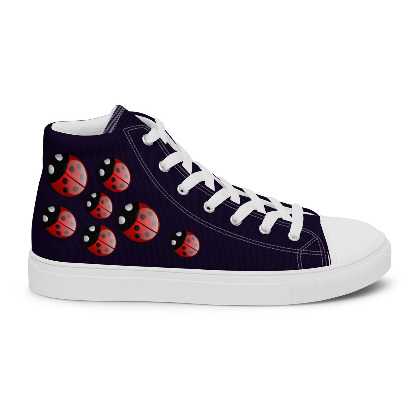 Robotic Ladybird high top canvas shoes