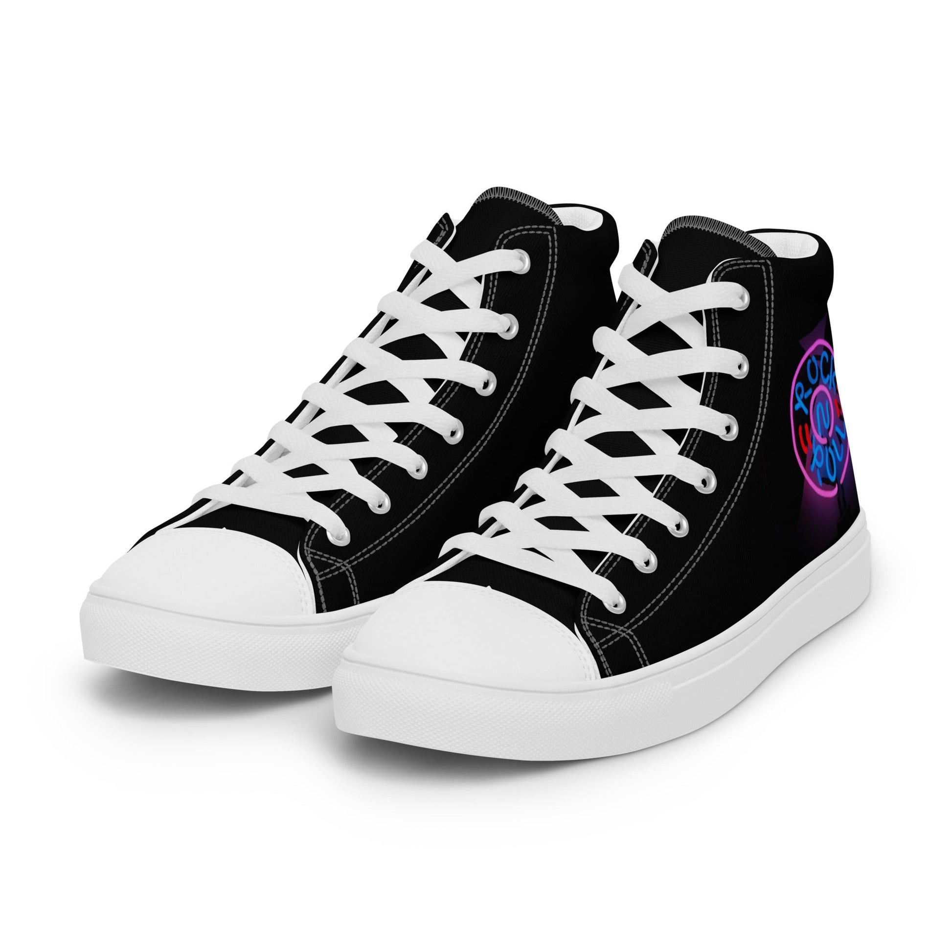 Rock'n'Roll high top canvas shoes