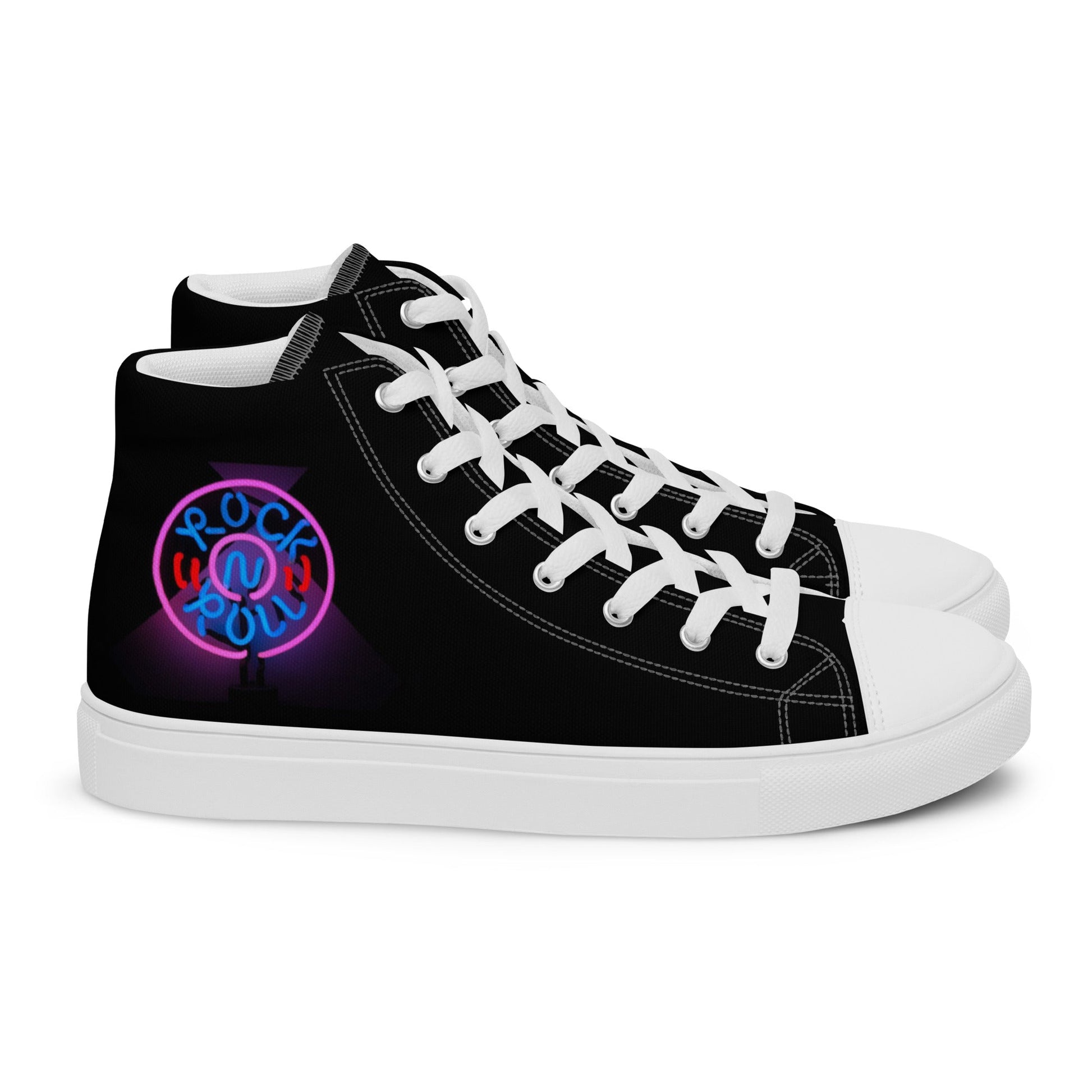 Rock'n'Roll high top canvas shoes