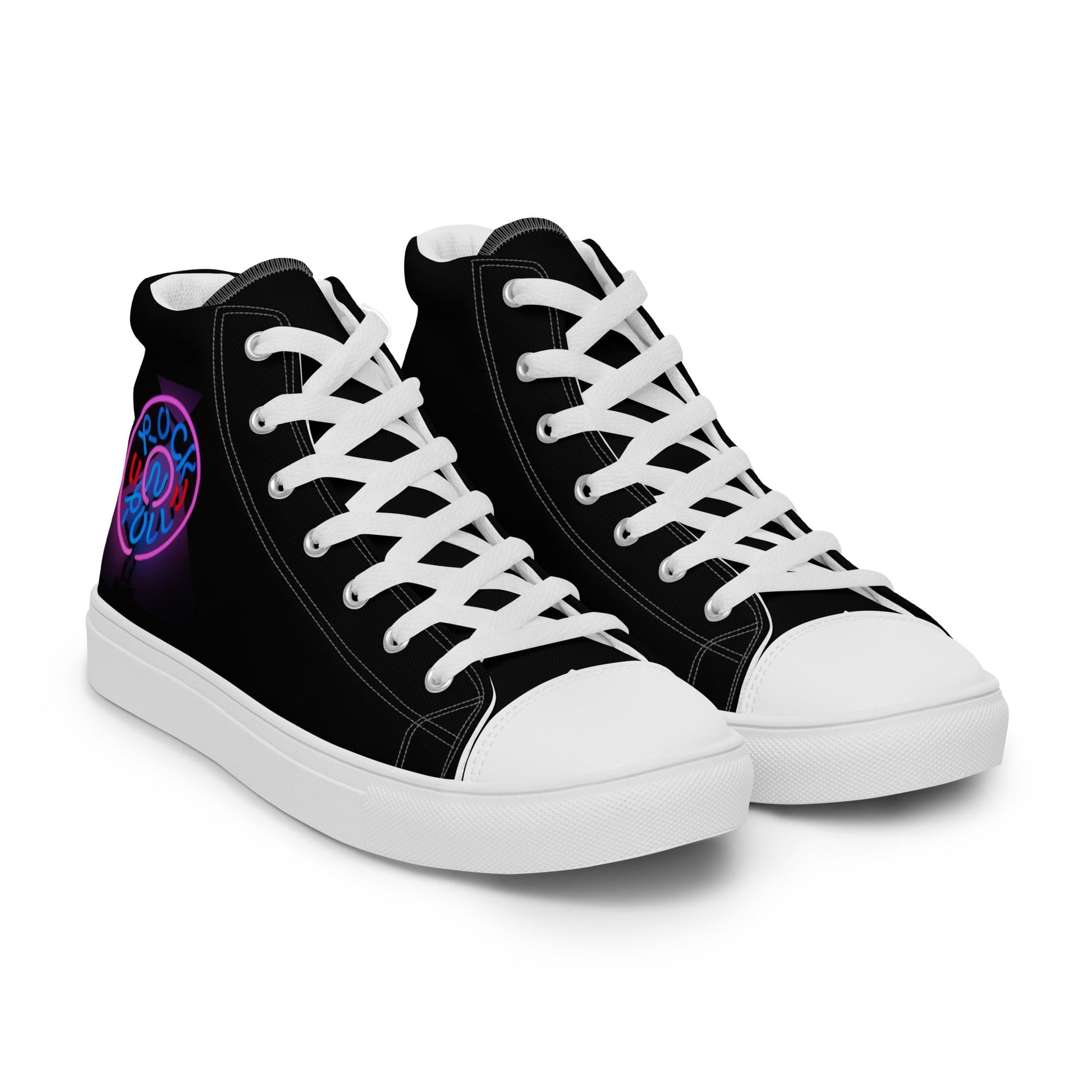 Rock'n'Roll high top canvas shoes