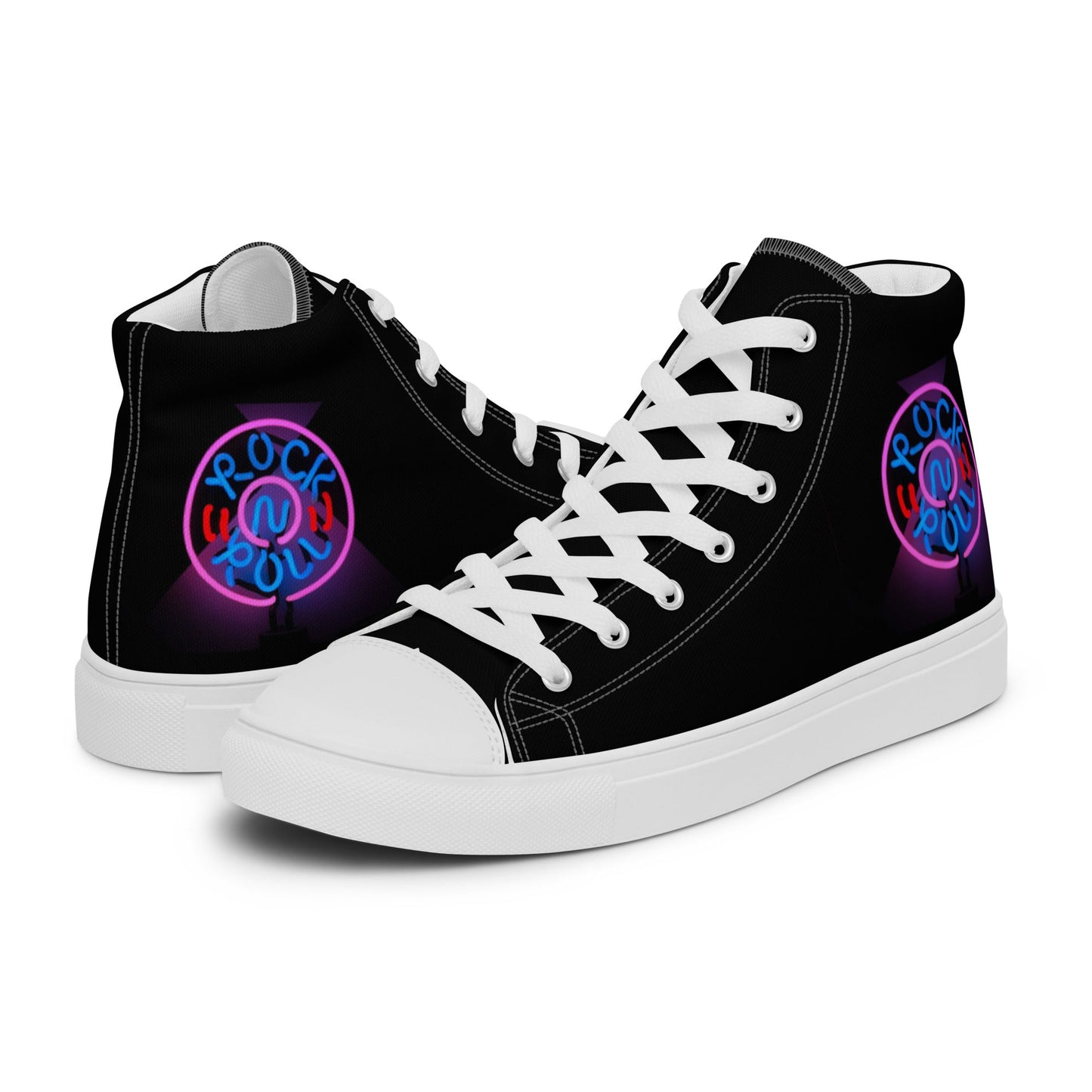 Rock'n'Roll high top canvas shoes