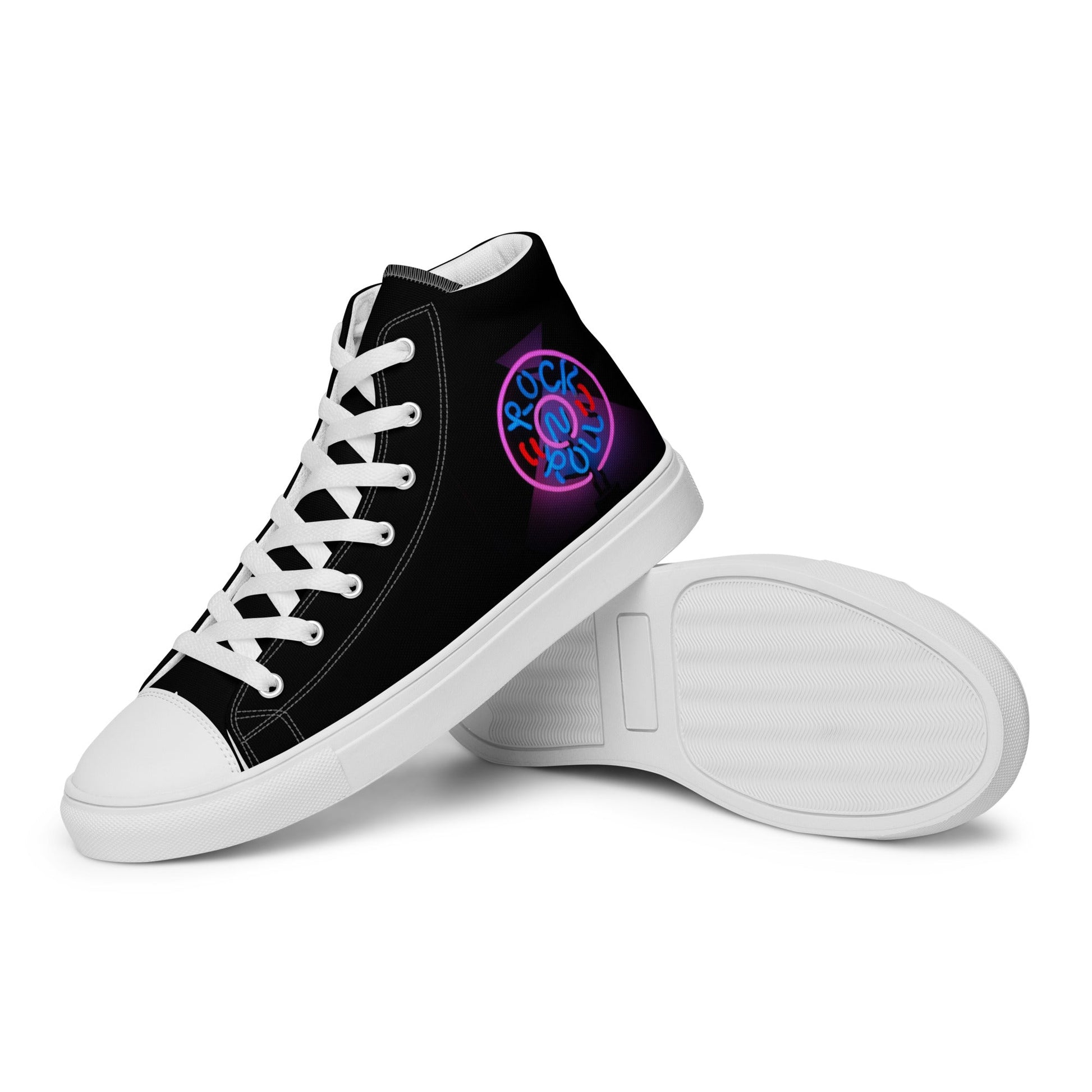 Rock'n'Roll high top canvas shoes