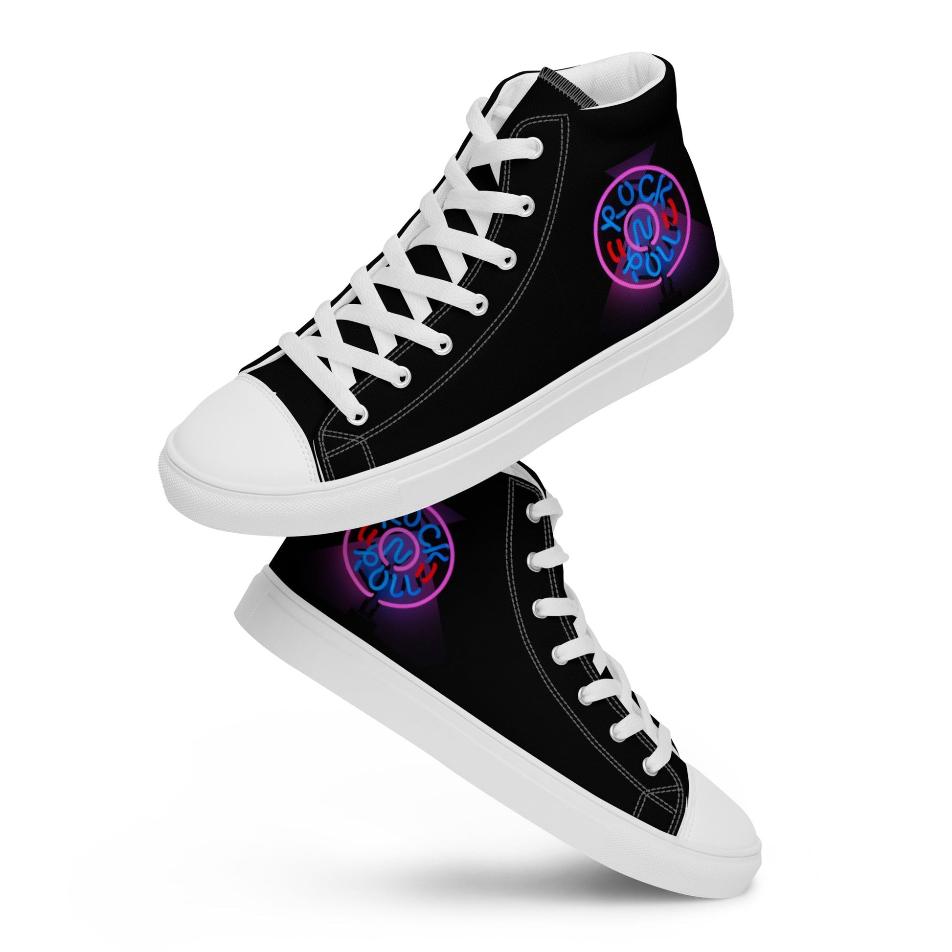 Rock'n'Roll high top canvas shoes