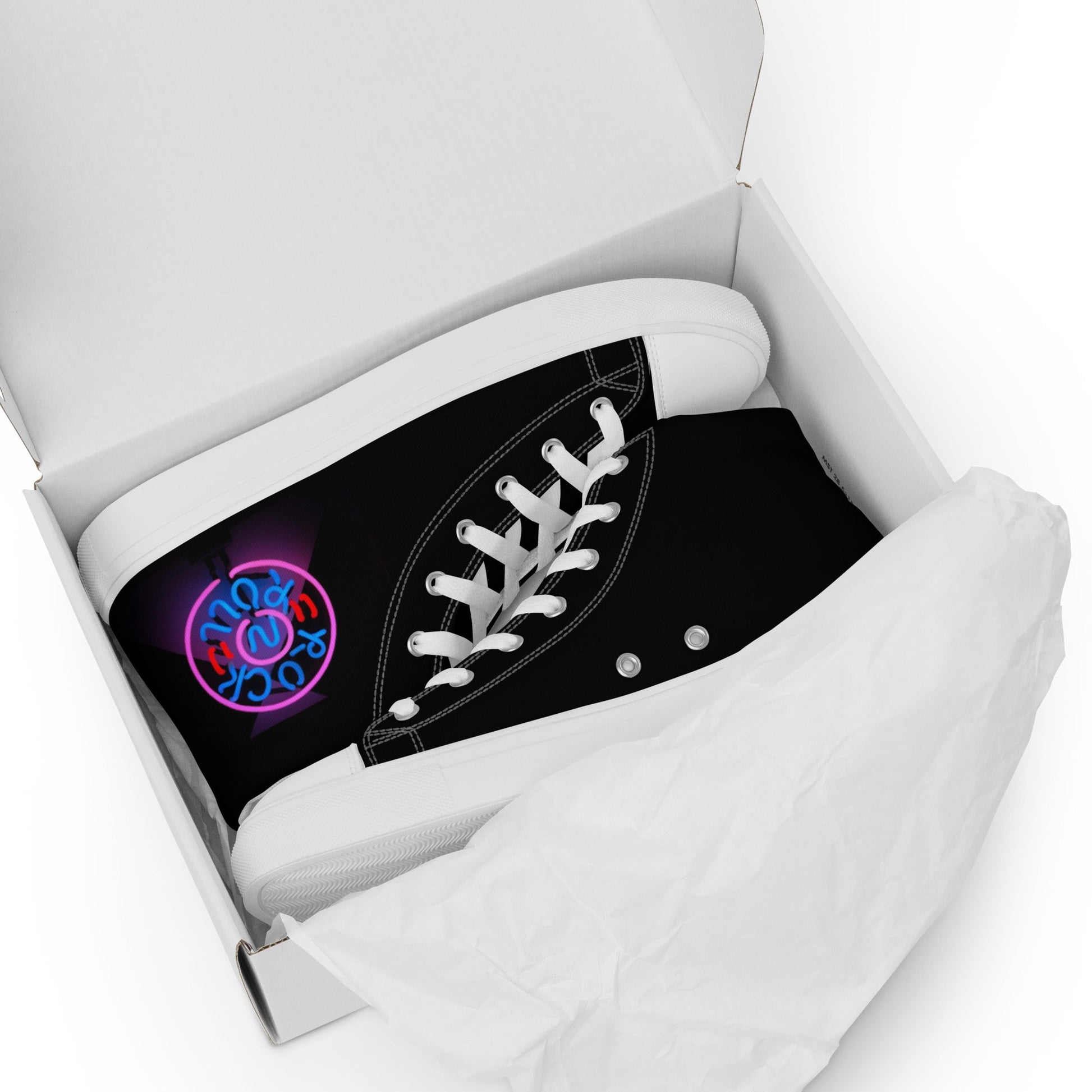 Rock'n'Roll high top canvas shoes