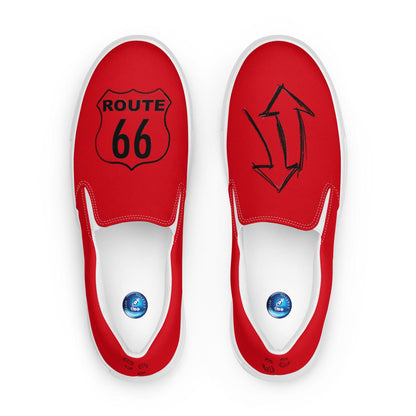 Route 66 men's slip-on canvas shoes