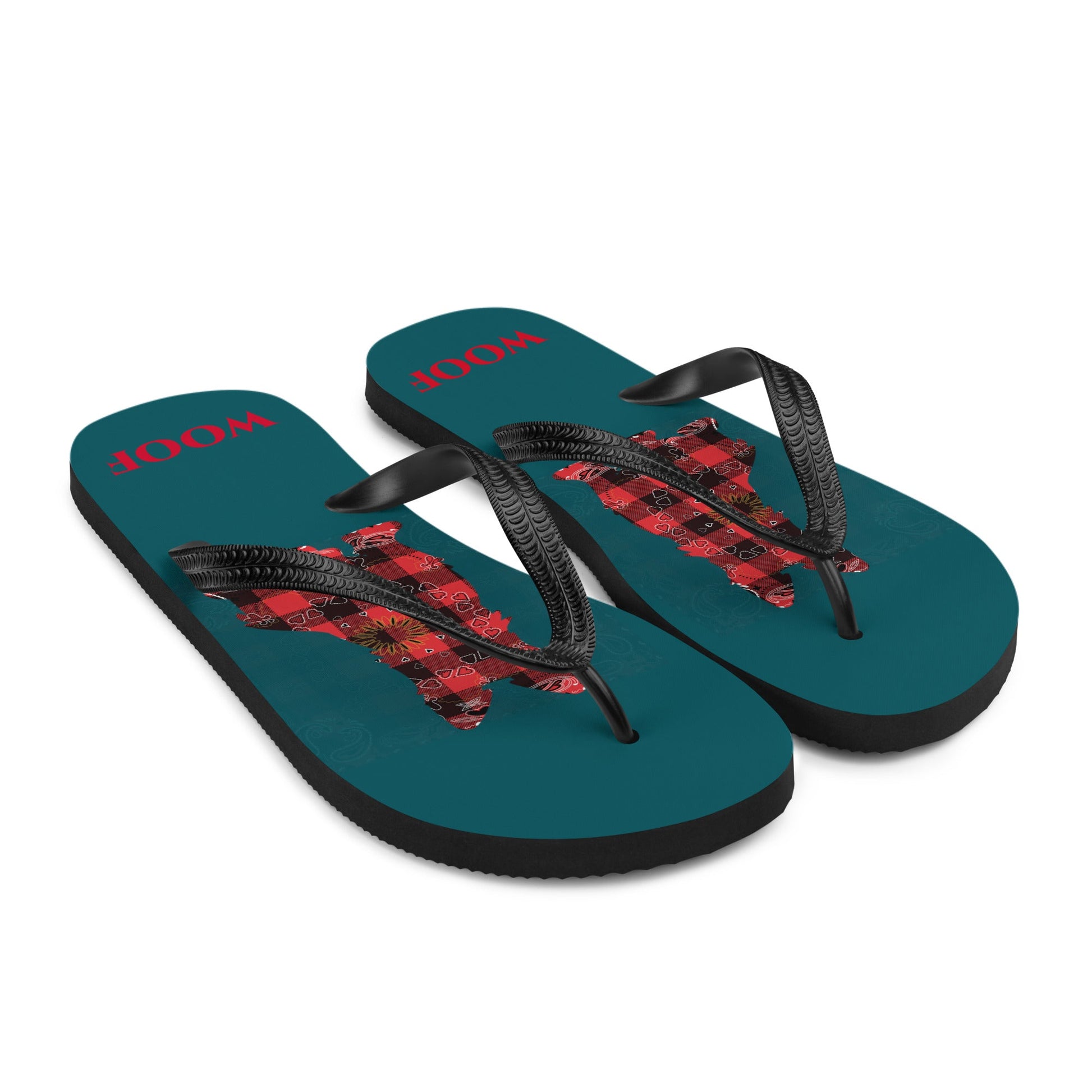 Scottish Woof Flip-flops