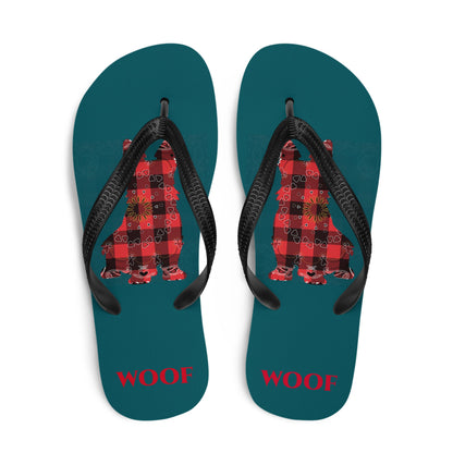 Scottish Woof Flip-flops