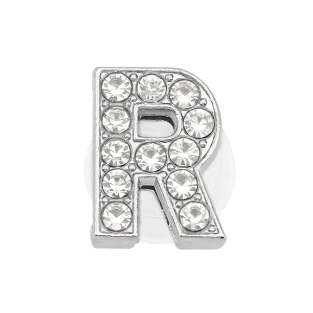 Shoe Charms - Glitter Rhinestone Letter