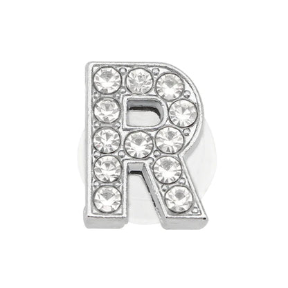 Shoe Charms - Glitter Rhinestone Letter