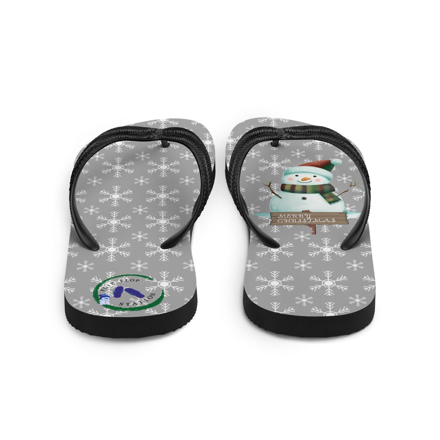 Snowman - Christmas Flip-Flops