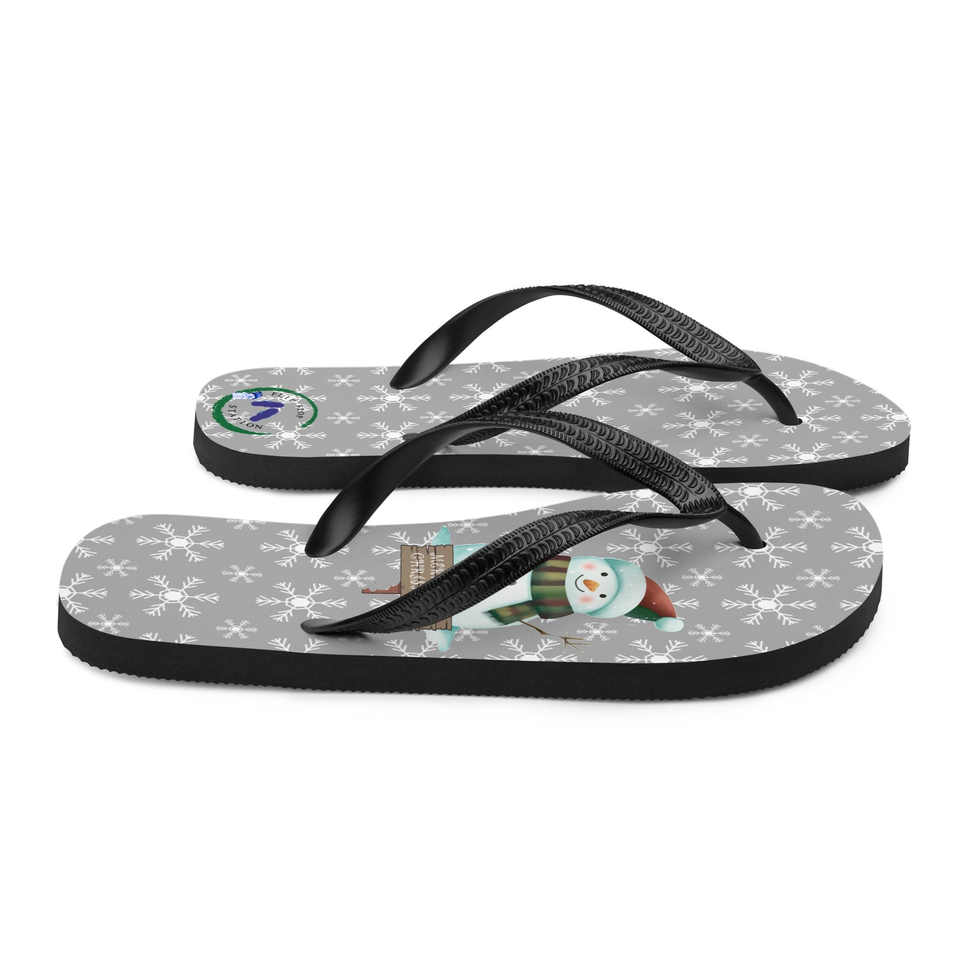 Snowman - Christmas Flip-Flops