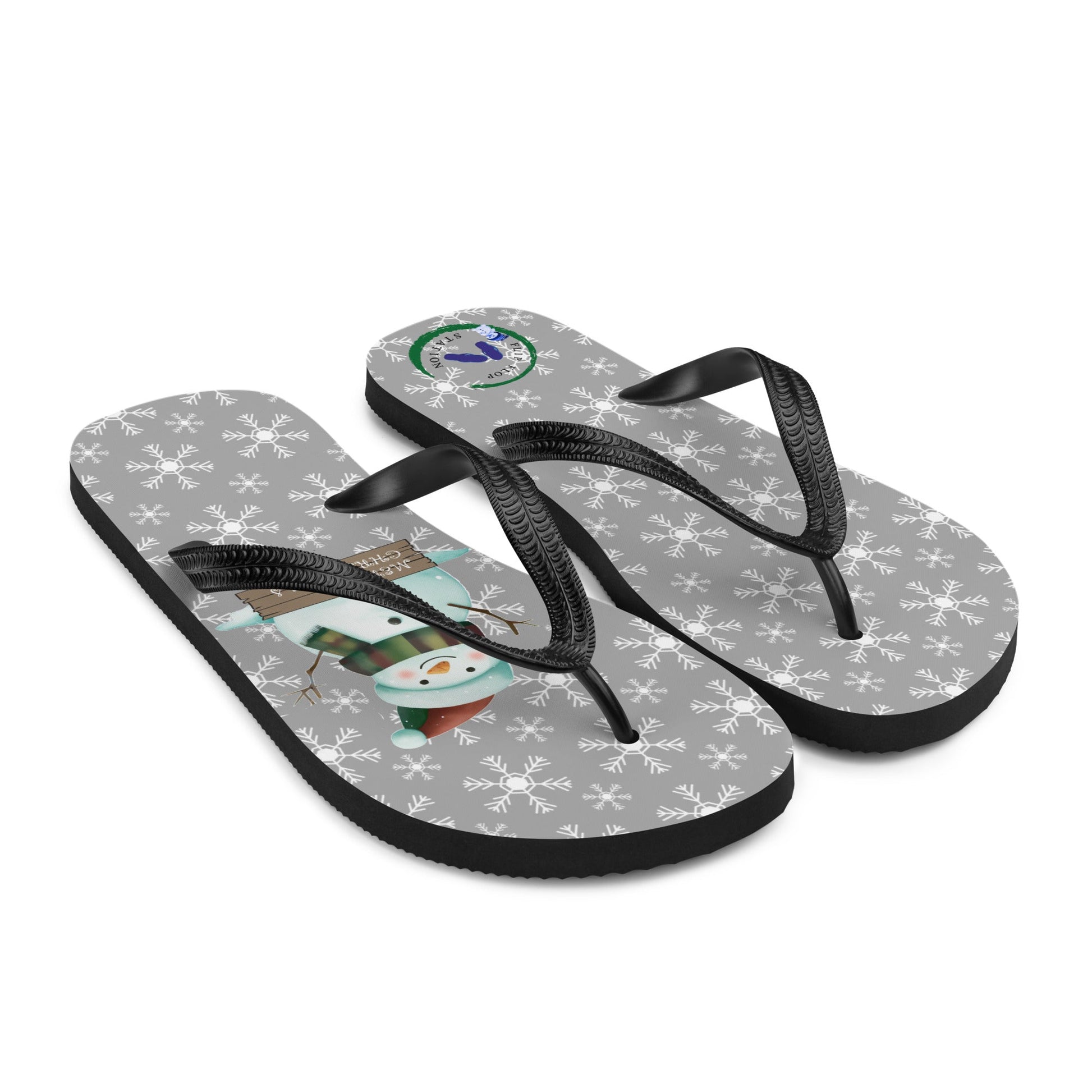 Snowman - Christmas Flip-Flops