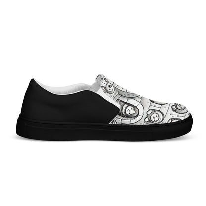 Snowy Igloo Village - Men’s slip-on canvas shoes designs