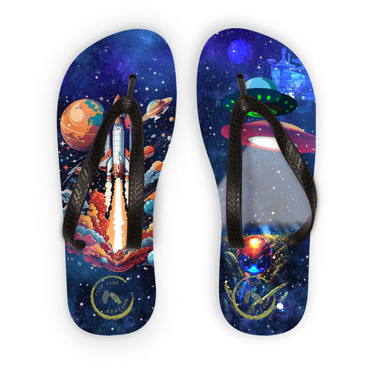 Space & Earth - Kid's flip flops