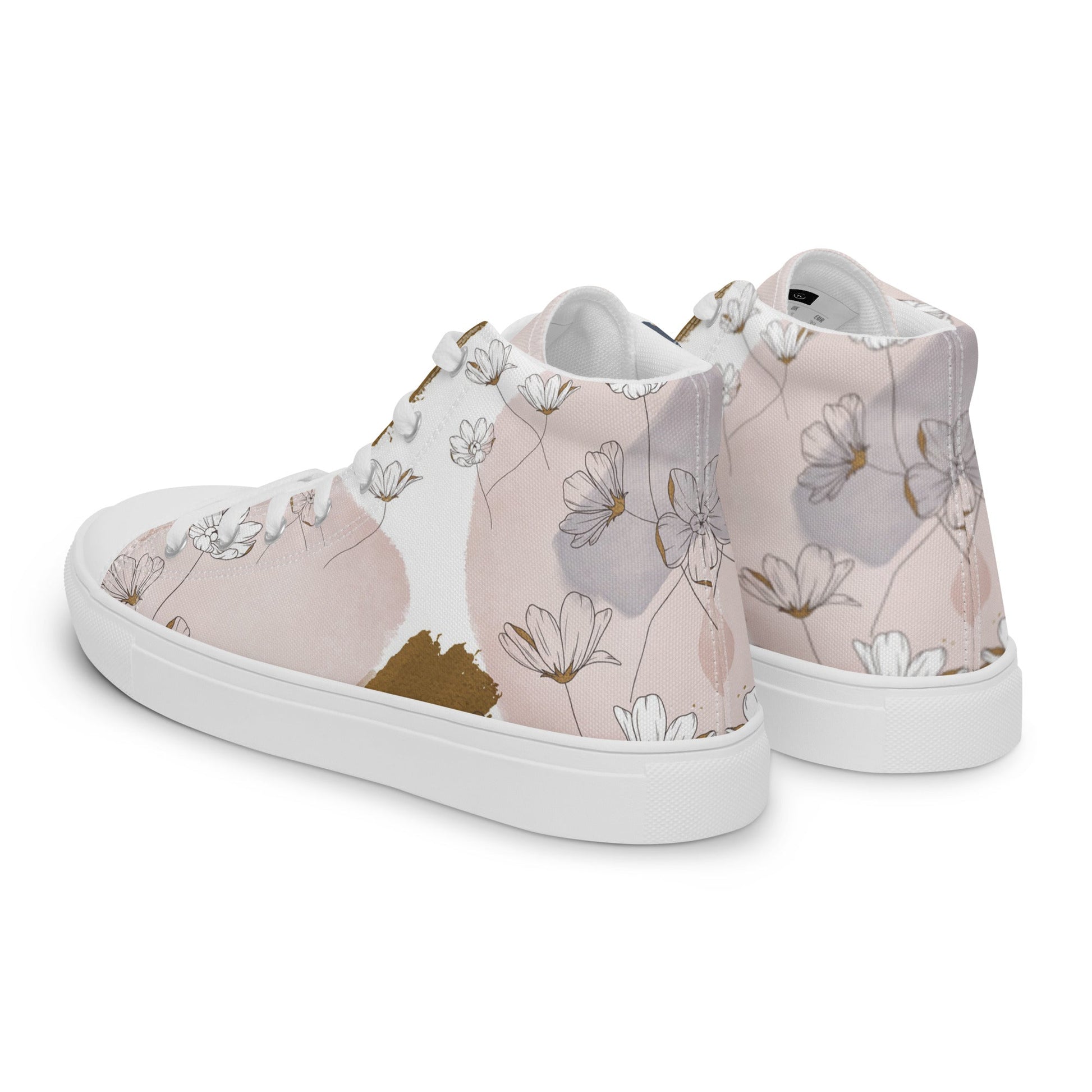 Summer Prairie - Women's high top canvas shoes