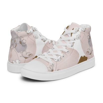 Summer Prairie - Women's high top canvas shoes