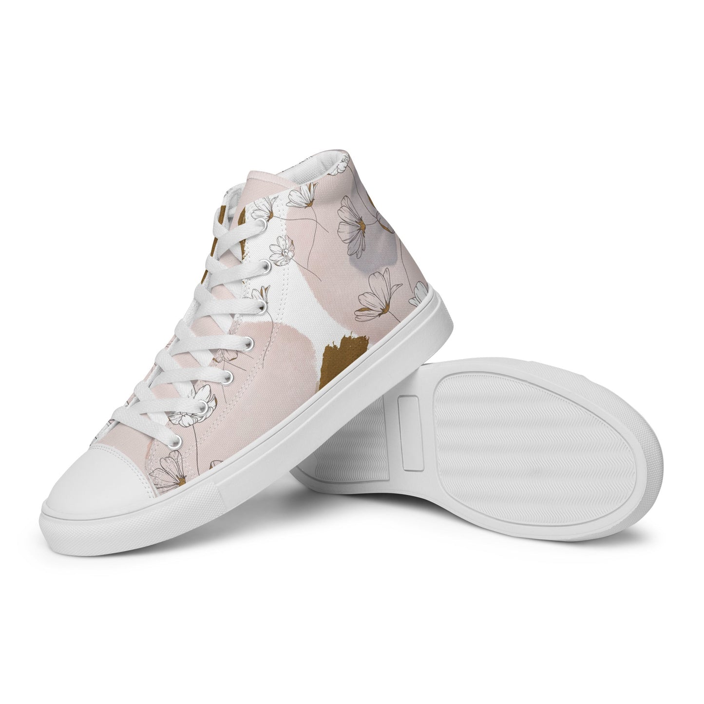 Summer Prairie - Women's high top canvas shoes