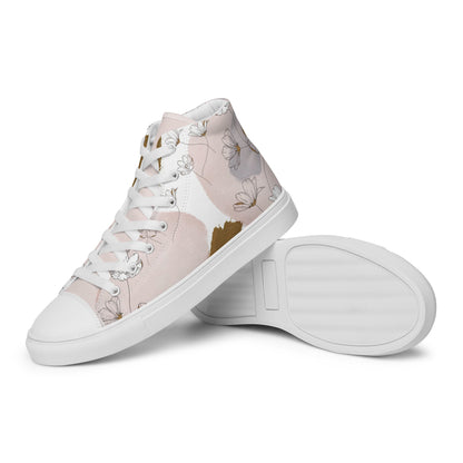 Summer Prairie - Women's high top canvas shoes