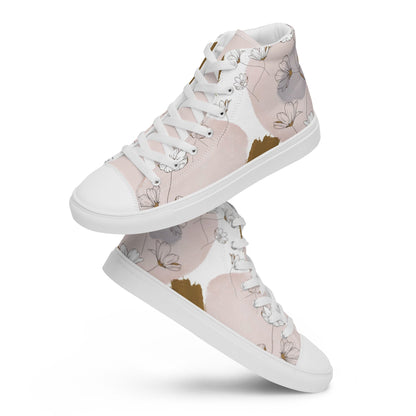 Summer Prairie - Women's high top canvas shoes