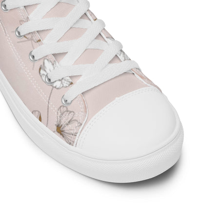 Summer Prairie - Women's high top canvas shoes