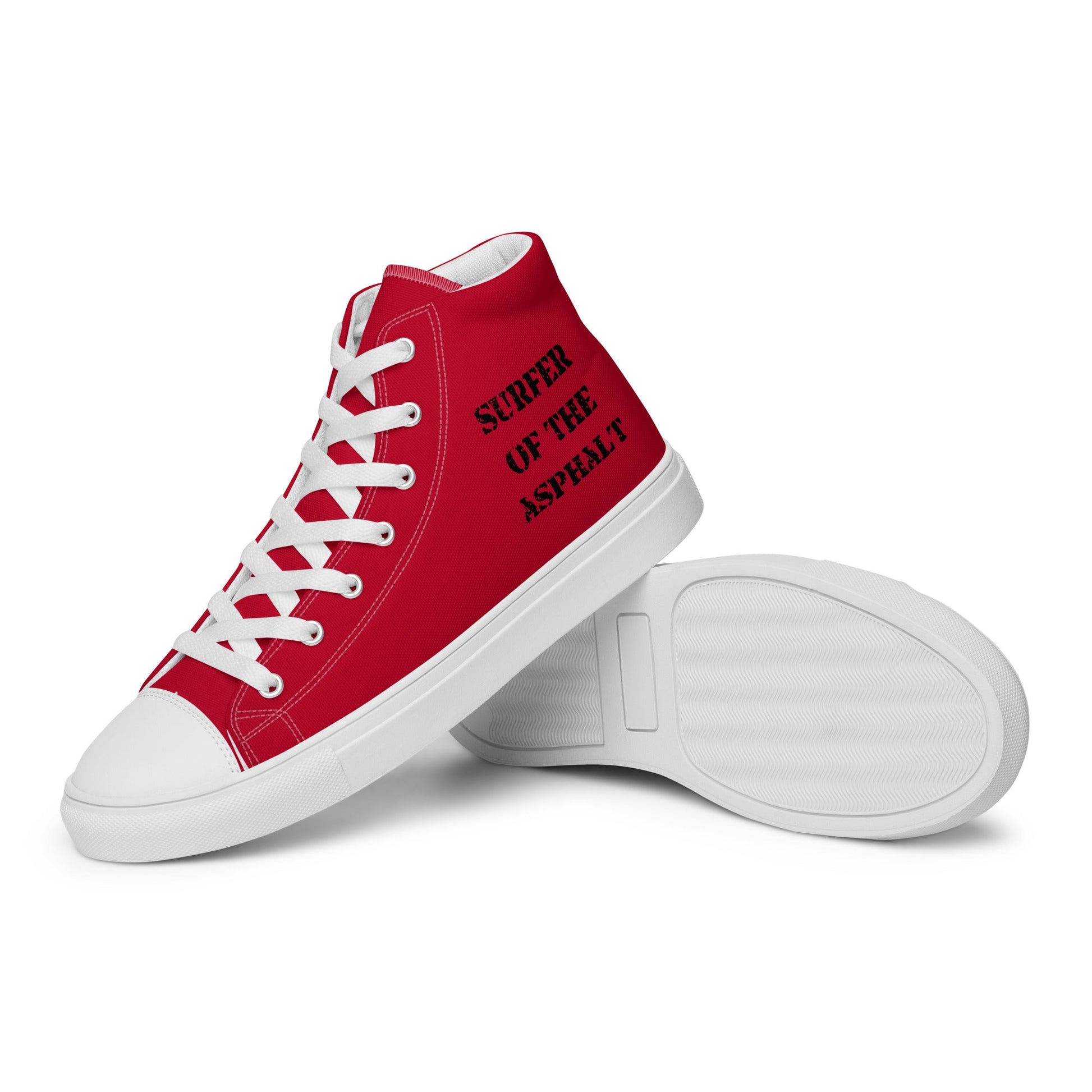 Surfer of the Asphalt high top canvas shoes