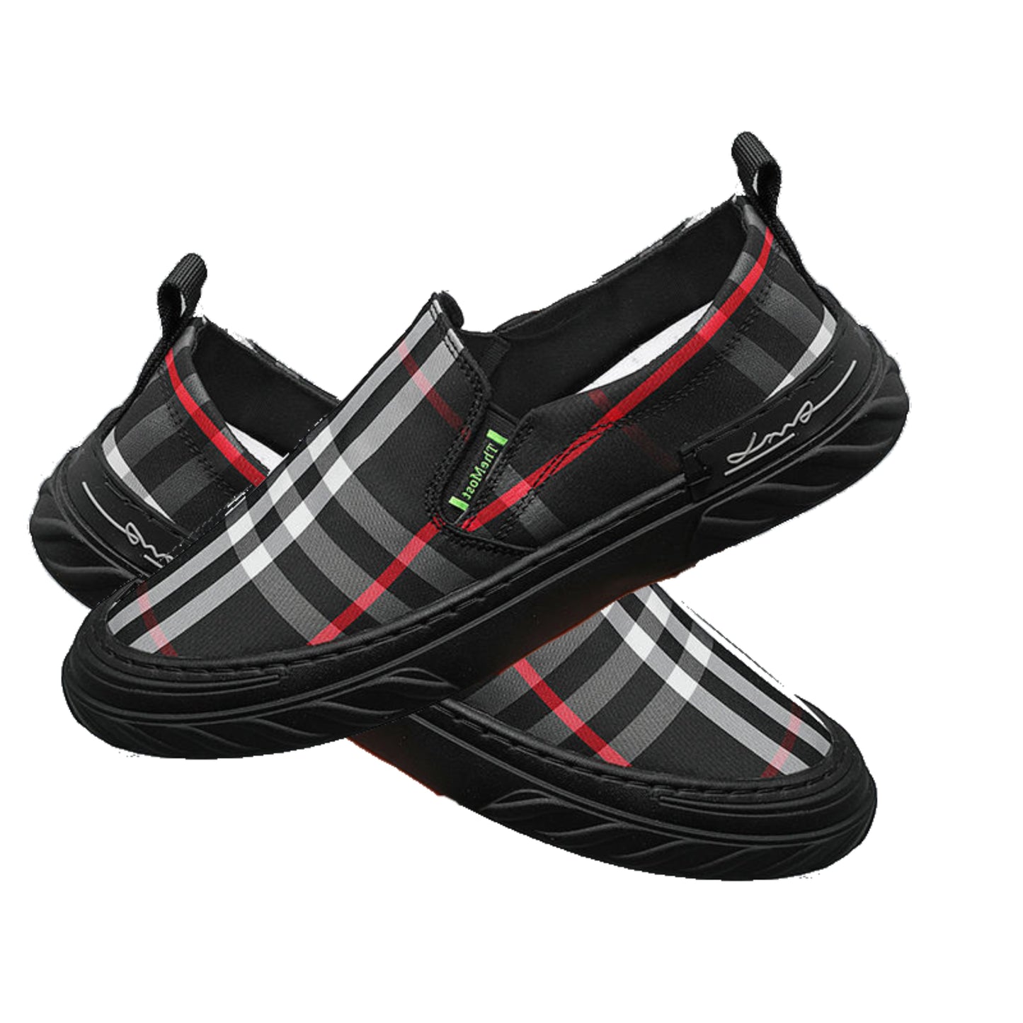 Tartan Family men's slip-on canvas shoes