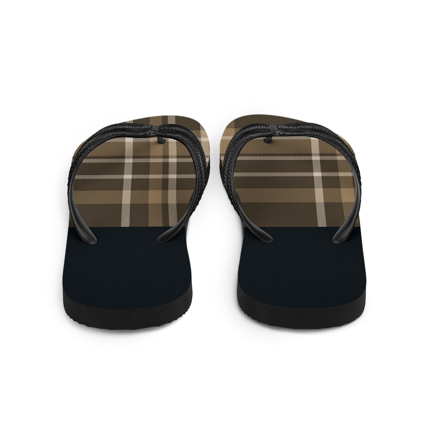 The B I Plaid Flip-Flops