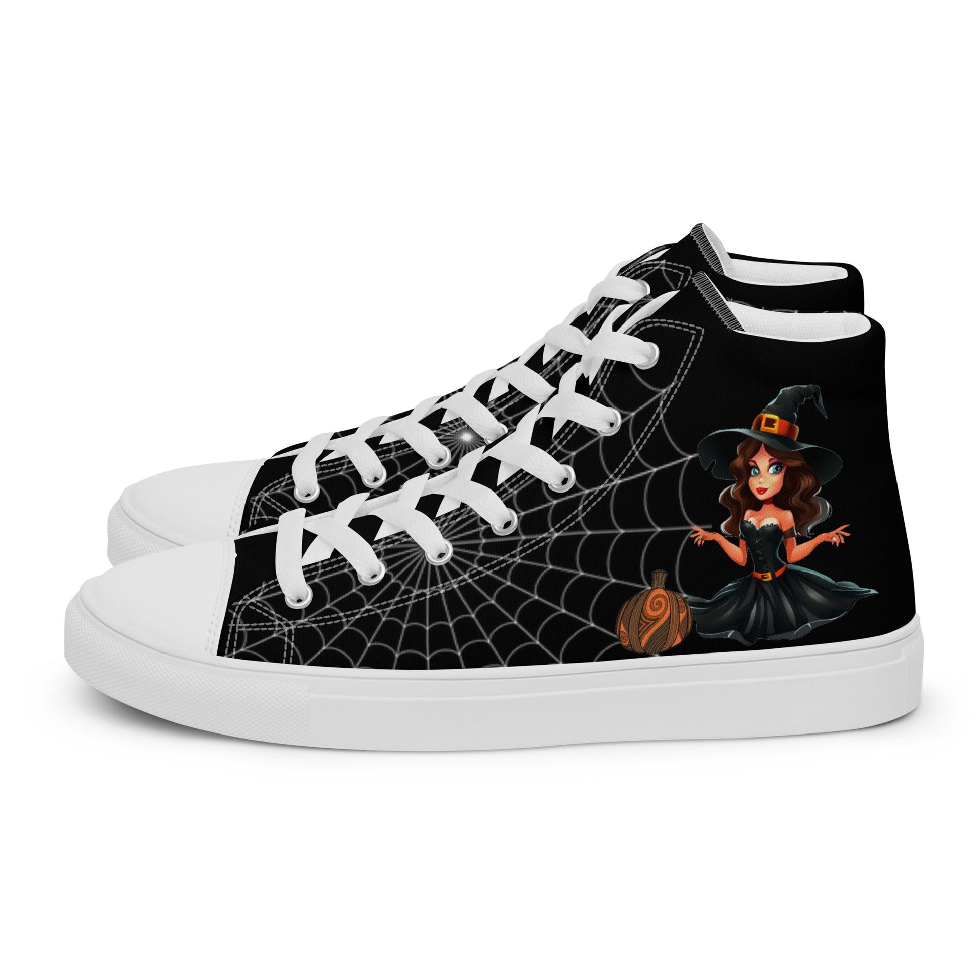 The Beautiful Witch - Halloween High top Canvas - Women