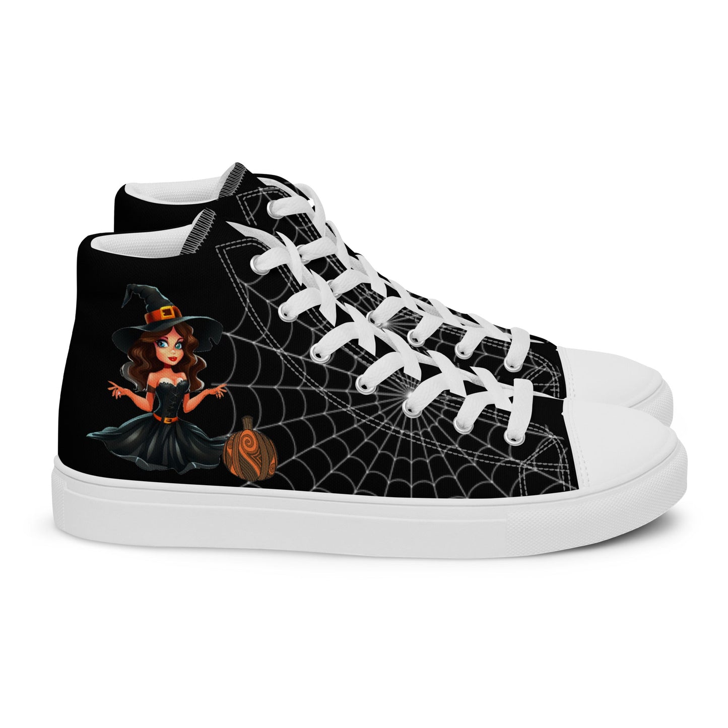 The Beautiful Witch - Halloween High top Canvas - Women