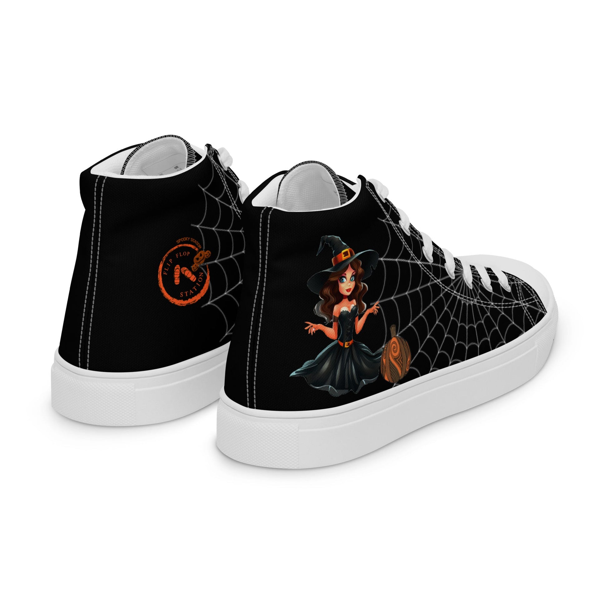 The Beautiful Witch - Halloween High top Canvas - Women