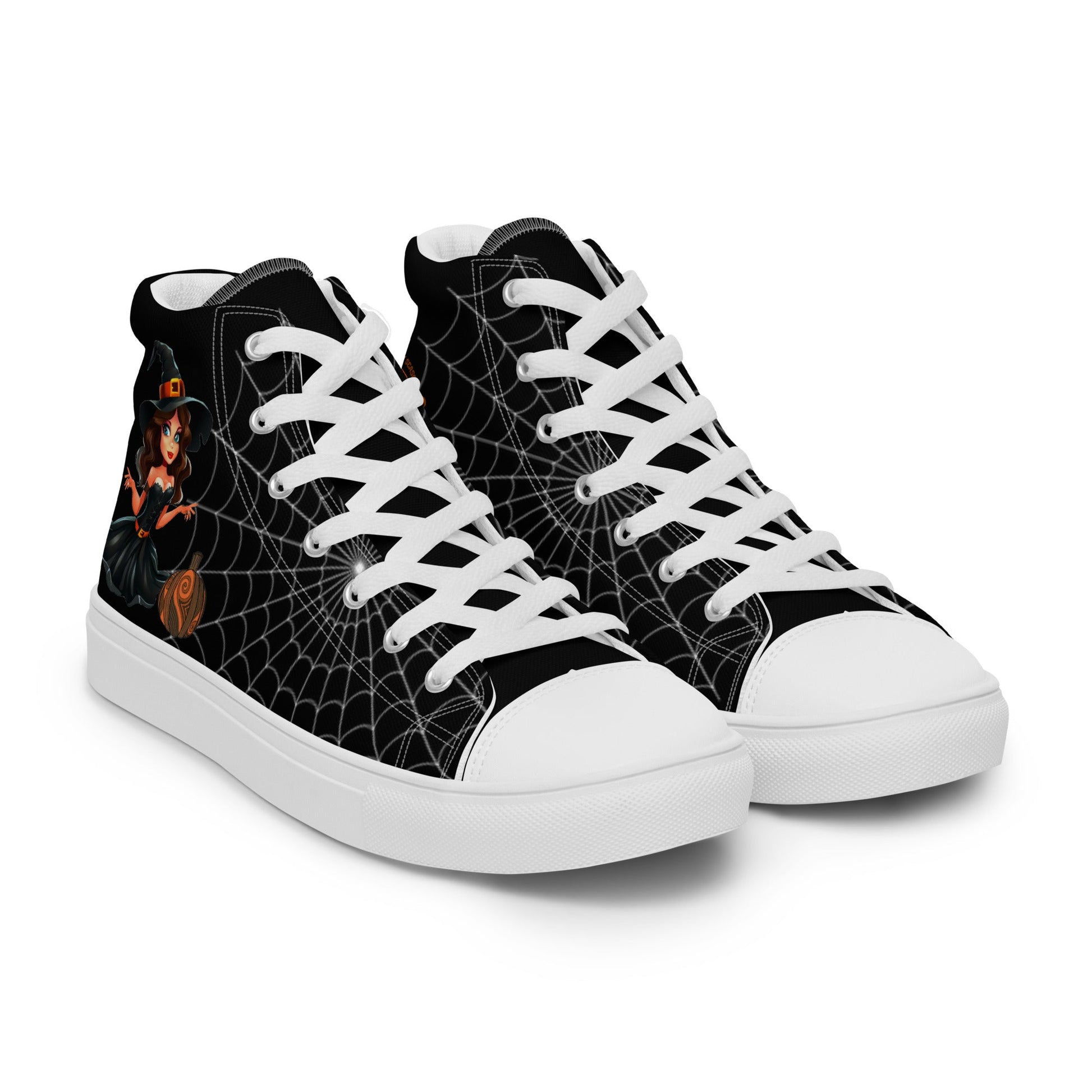 The Beautiful Witch - Halloween High top Canvas - Women