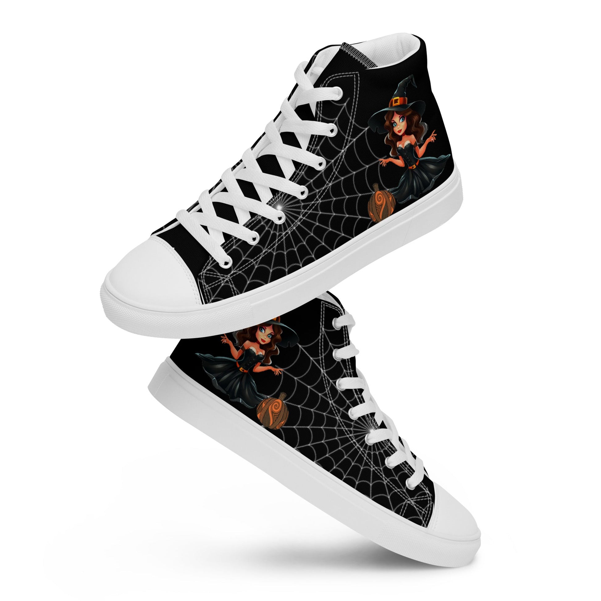 The Beautiful Witch - Halloween High top Canvas - Women